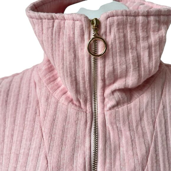 Pale Pink Sweater Women's Large Dusty Rose Velvety‎ Long Sleeve Romantic Winter - Picture 5 of 14